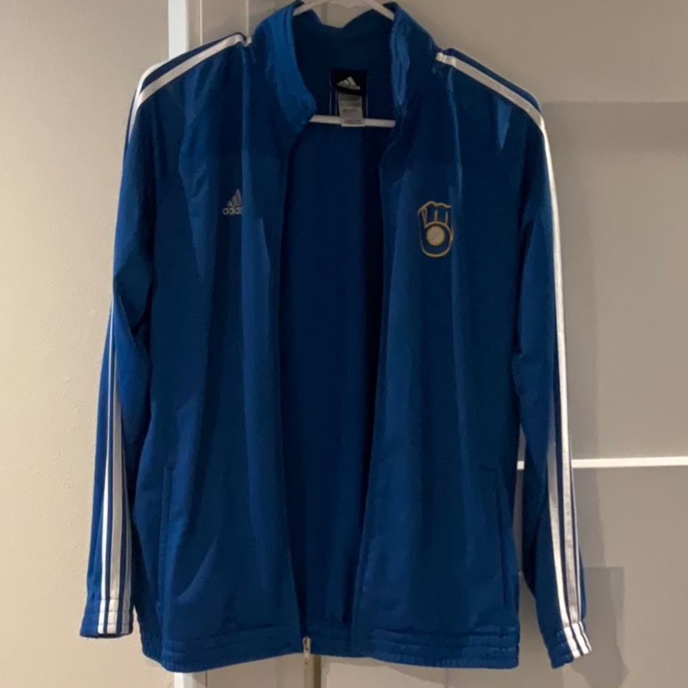 Adidas Royal Blue Jacket with White Accents